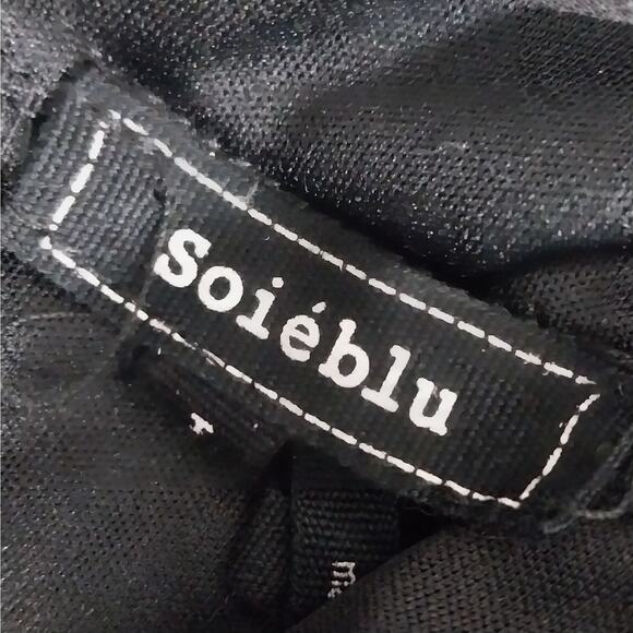 SOIEBLU! DELICIOUSLY DRAPEY BLACK CHIFFON GOLD BEADED/EMBROIDERED DRESS! SZ 10 - Picture 9 of 11